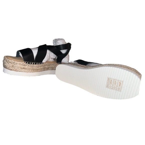 Soludos Black leather Olympia Espadrille Sandal! Size women’s 9!🔥NEW IN BOX - Picture 6 of 11
